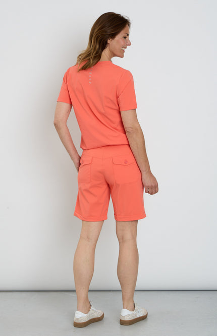 Zoso Travel Short Bowie Coral 262 Stretchshop.nl