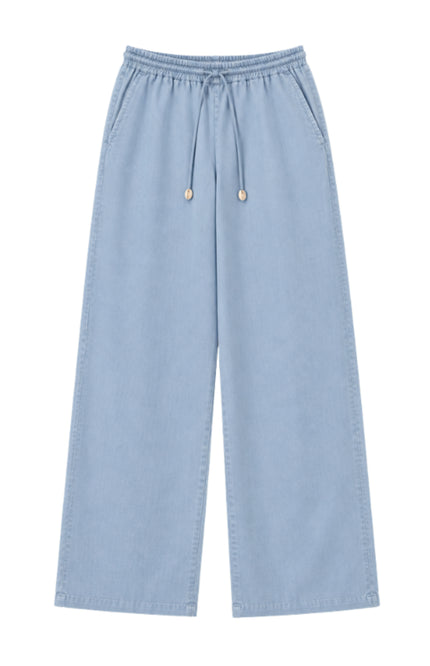 Elvira Casuals Broek Rosan Ice Blue Stretchshop.nl
