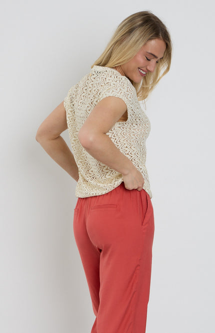 Elvira Casuals Top Julia Ecru Stretchshop.nl