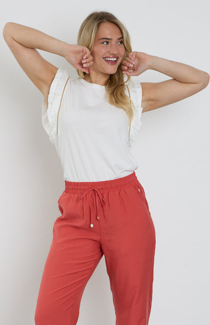 Elvira Casuals Top Dominique Ecru Stretchshop.nl