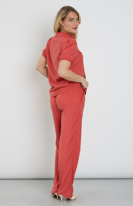 Elvira Casuals Broek Elodi Burnt Sienna Stretchshop.nl