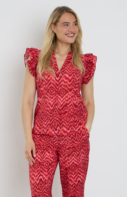 Elvira Casuals Top Luka Pink Summer Stretchshop.nl