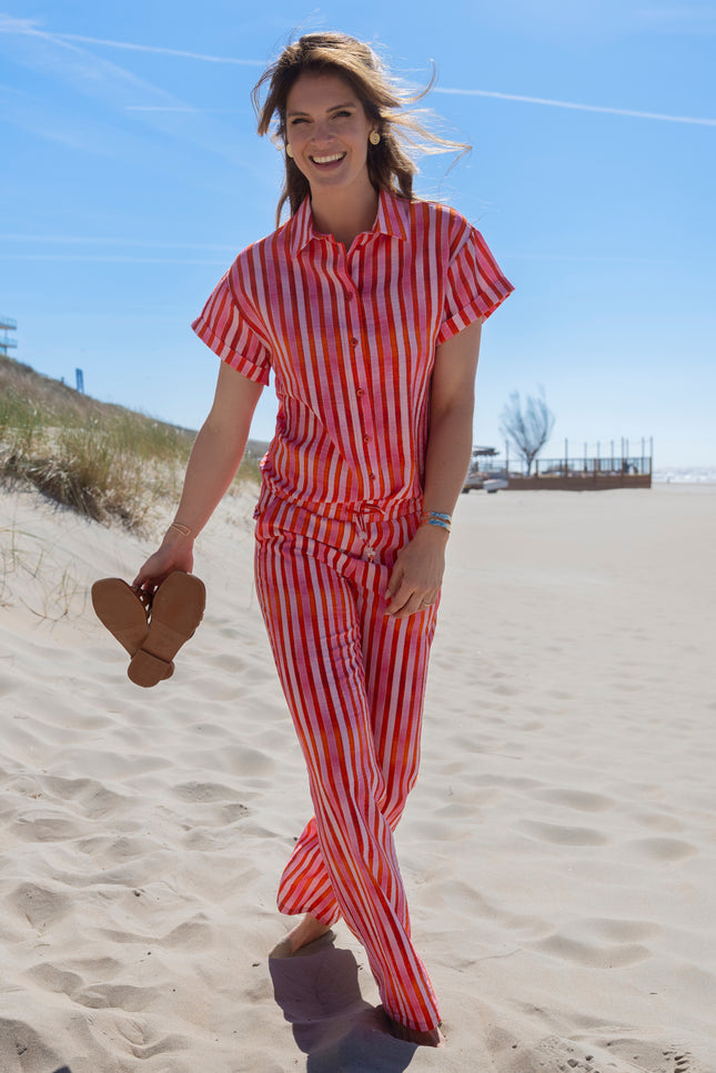 Broek Roos Summer Stripes