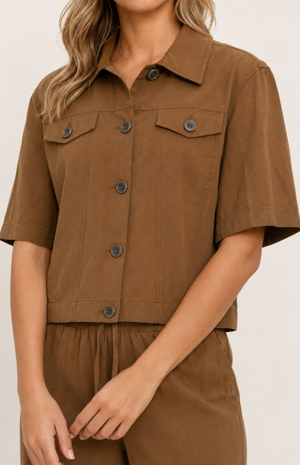 Jacket Doorknoop Camel 926175
