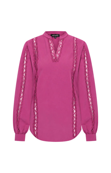 Travel Top Lace Magenta Purple 202776