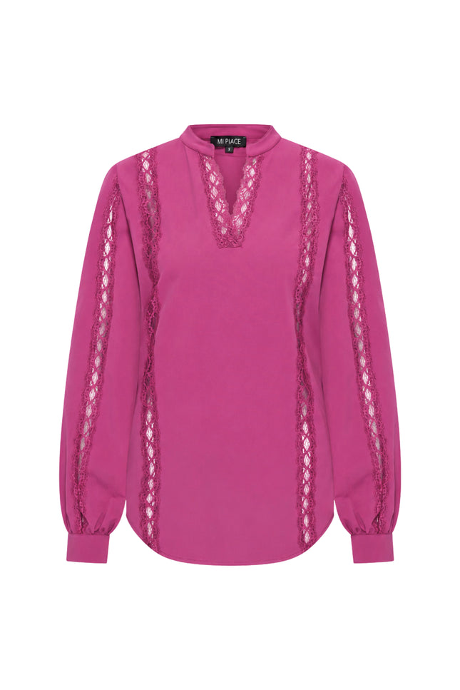 Travel Top Lace Magenta Purple 202776