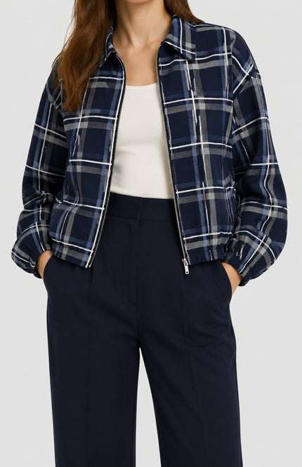 Travel Jacket Nara Blue Check