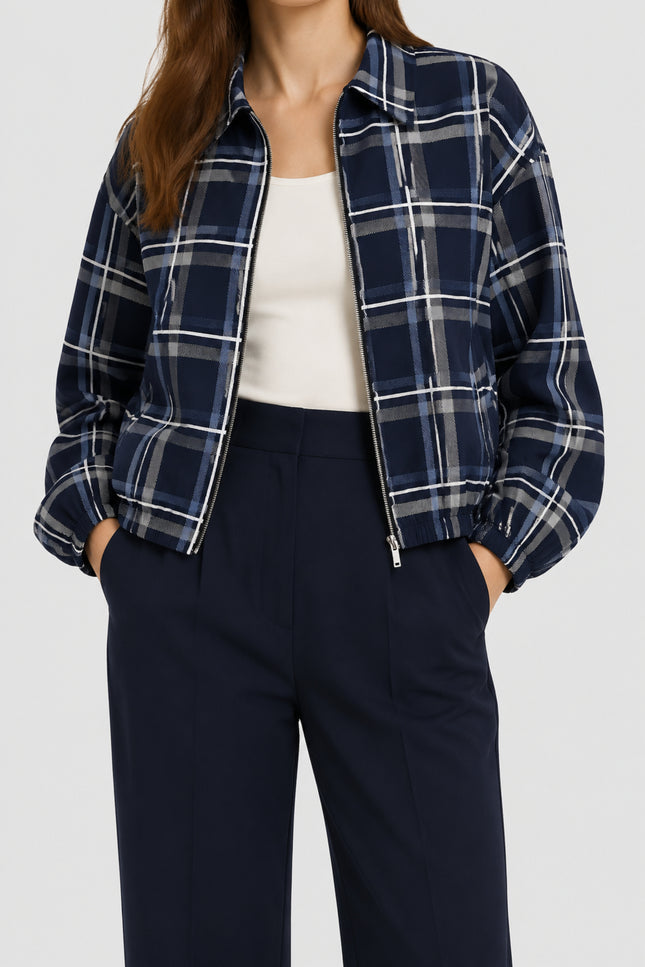 Travel Jacket Nara Blue Check