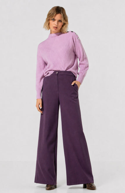 Trui Knopendetails Light Violet 4210-41