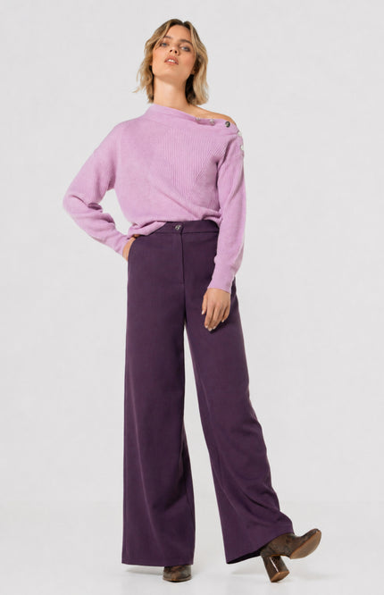 Trui Knopendetails Light Violet 4210-41