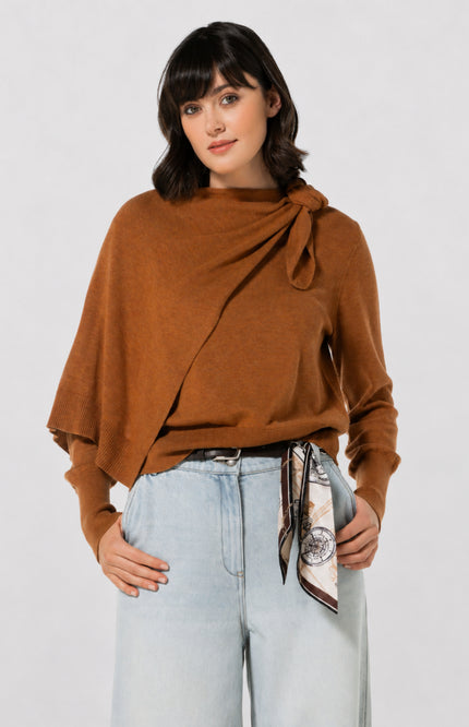 Trui Knoopdetail Caramello 4205-36