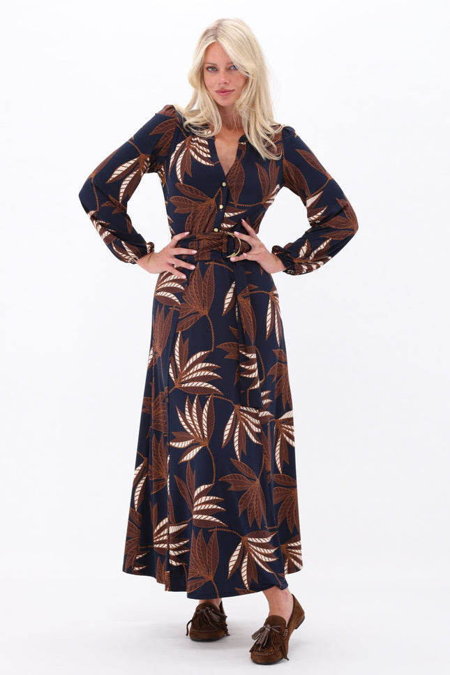 Jurk Maxi Met Botanische Print D309-P154