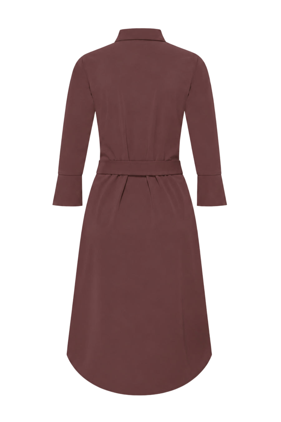 Mi Piace travel jurk Bow Mahogany met elegante snit en details, perfect voor een stijlvolle look.