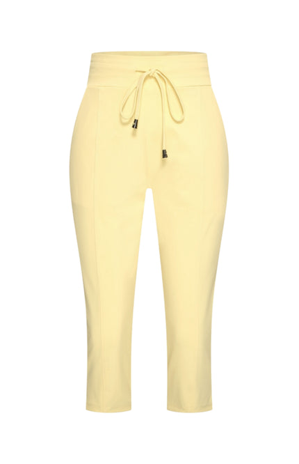 Mi Piace Heavy Travel Broek Capri Lemon Yellow 202820A Stretchshop.nl