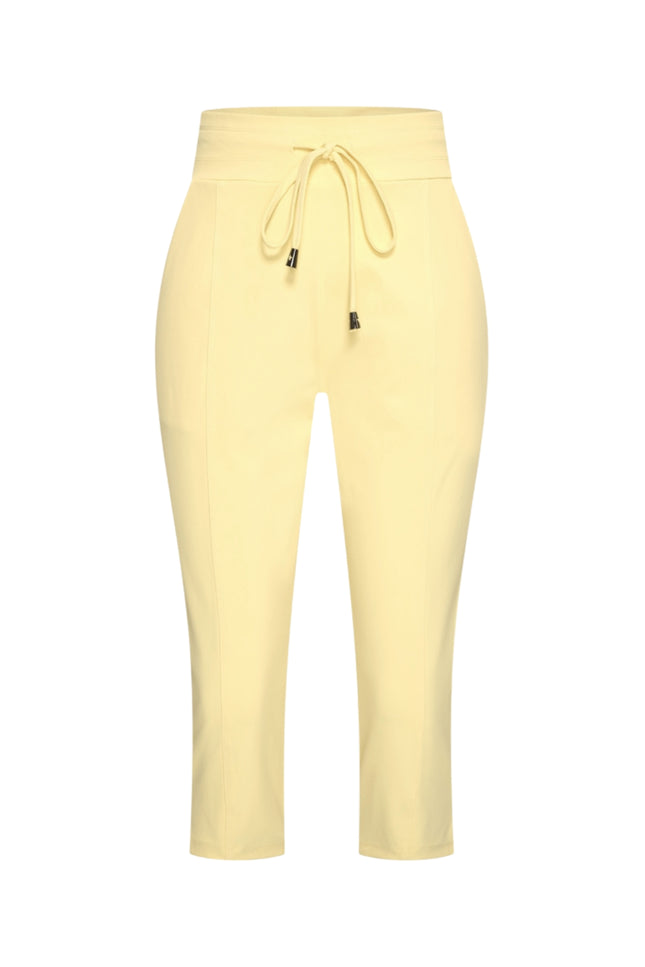 Mi Piace Heavy Travel Broek Capri Lemon Yellow 202820A Stretchshop.nl