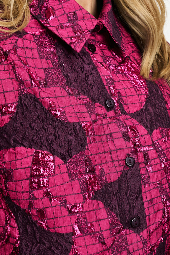 Blouse Jade Disco Dots Pink SP9841