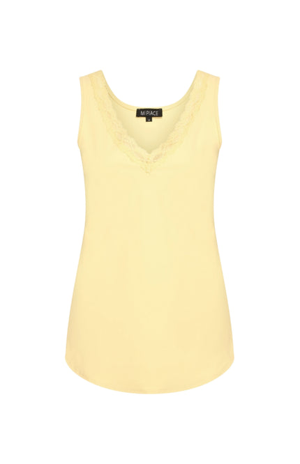 Mi Piace Travel Top Kant Lemon Yellow 202129 Stretchshop.nl