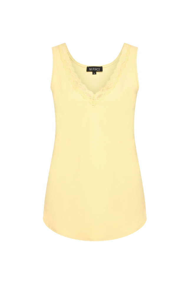 Mi Piace Travel Top Kant Lemon Yellow 202129 Stretchshop.nl