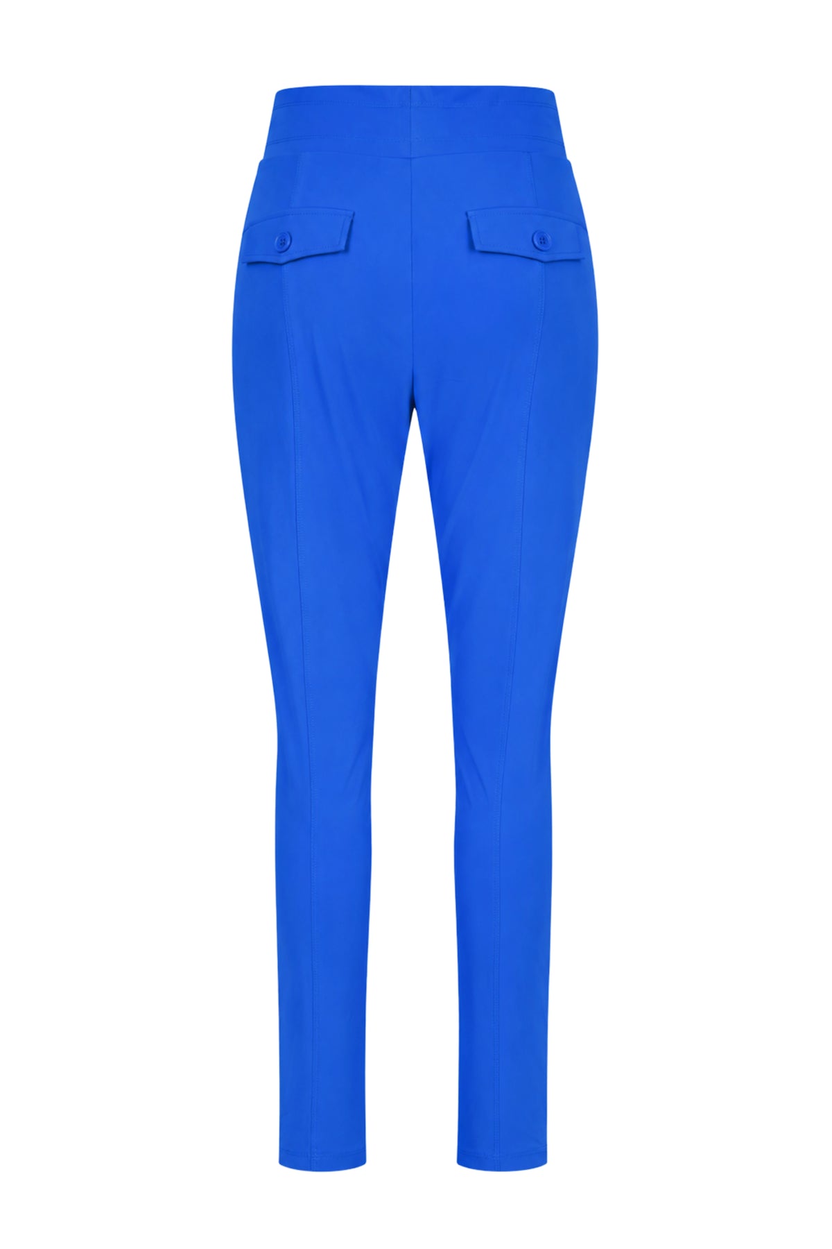 Nautische reisbroek van Mi Piace in blauw, met comfortabele pasvorm en praktische zakken, geschikt voor reizen en vrije tijd.