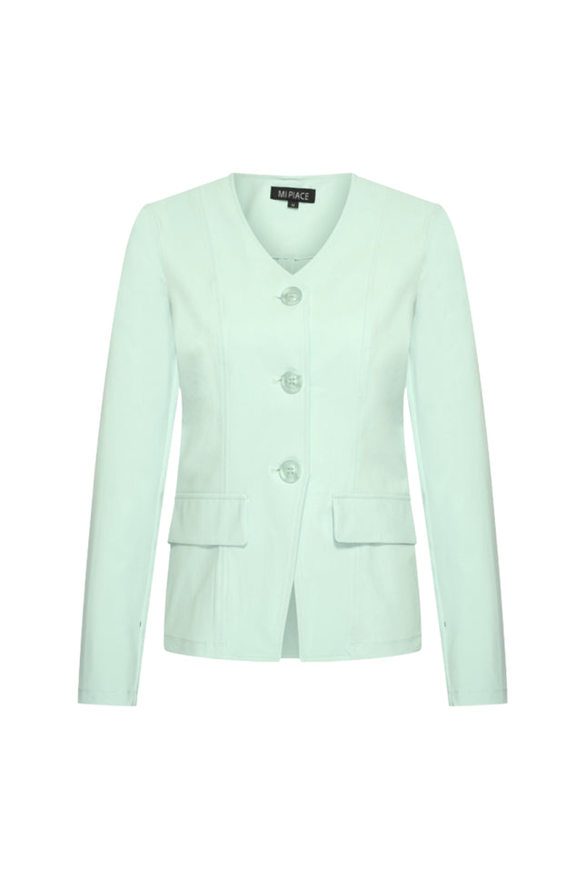 Mi Piace Travel Blazer Pistachio 202824 Stretchshop.nl