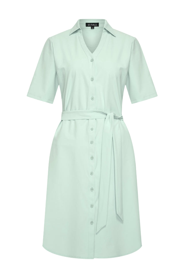 Mi Piace Travel Jurk Pistachio 202807 Stretchshop.nl
