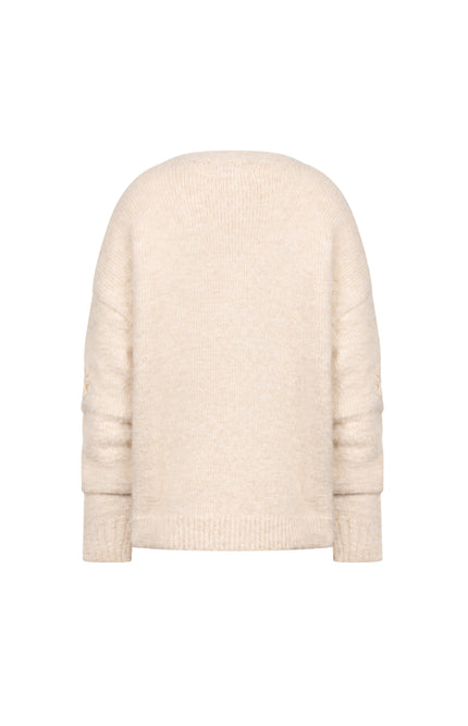 Trui Konstanza Flower Sand NKF03046
