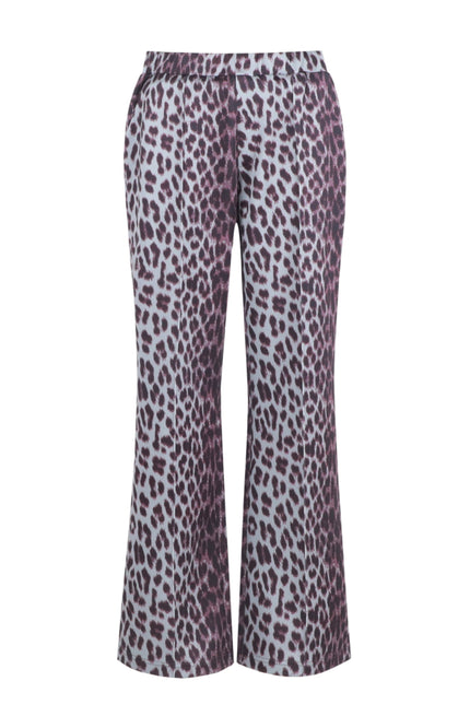 Broek Bindi Gray Melange Mauve Wine