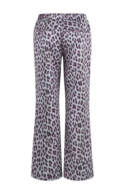 Broek Bindi Gray Melange Mauve Wine