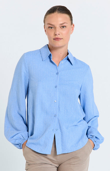 Blouse Fqshine Wedgewood Melange 206829