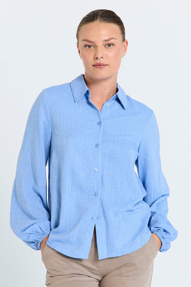 Blouse Fqshine Wedgewood Melange 206829