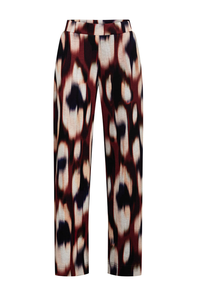 Broek Dawn Faded Big Wine Red Multi PA403