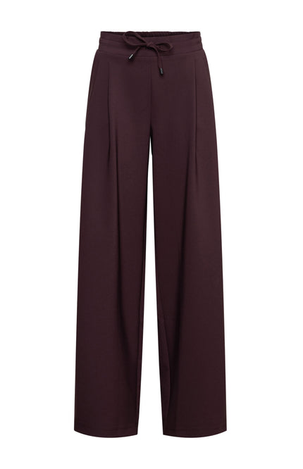 &Co woman Broek Fiene Aubergine PA399 Stretchshop.nl