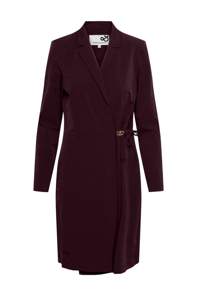 Travel Jurk Paulina Aubergine DR290