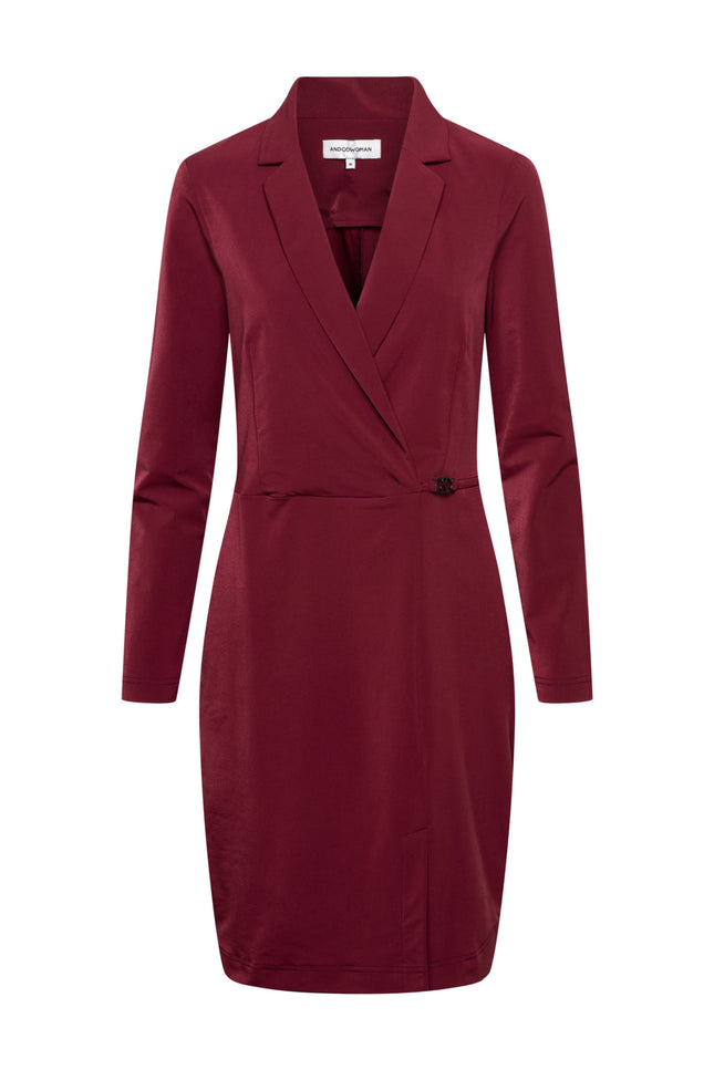 Travel Jurk Paulina Wine Red DR290