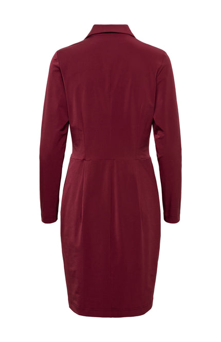 Travel Jurk Paulina Wine Red DR290