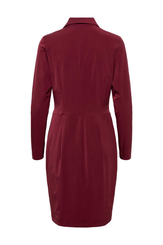 Travel Jurk Paulina Wine Red DR290