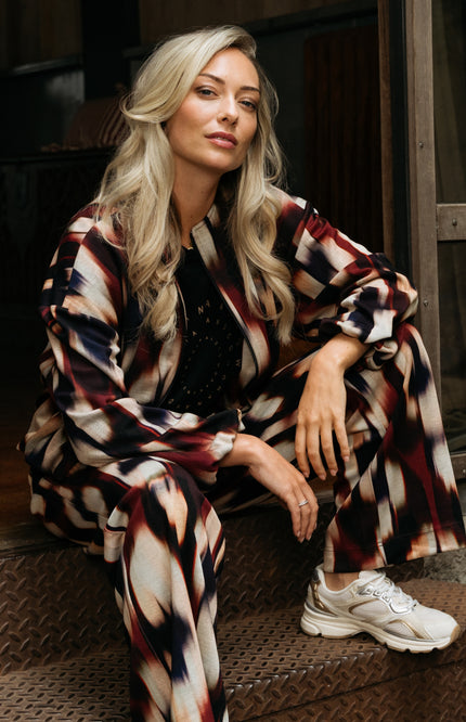 Jacket Diede Faded Big Wine Red Multi JA145