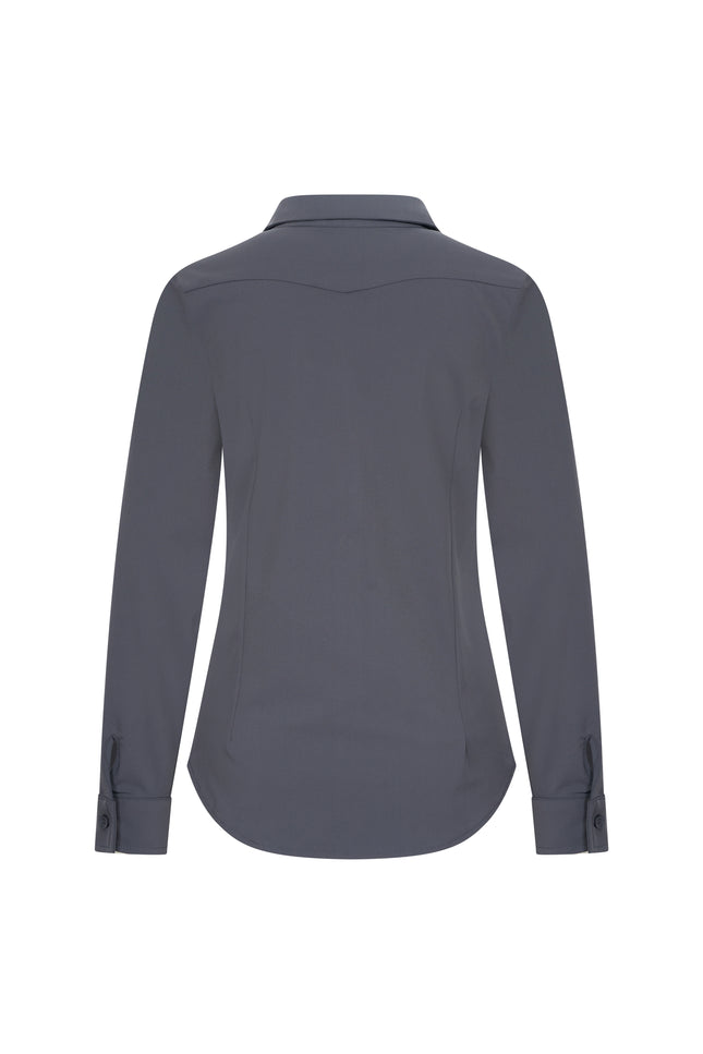 Mi Piace Travel Blouse Dark Grey 60840 Stretchshop.nl