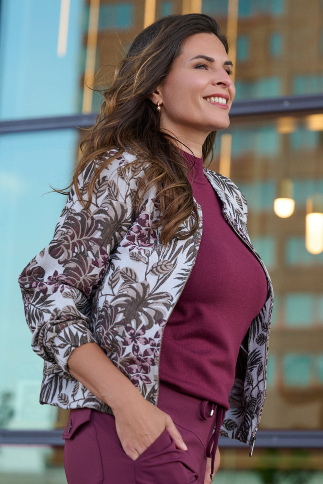 Jacket Sandra Offwhite Bordeaux 255