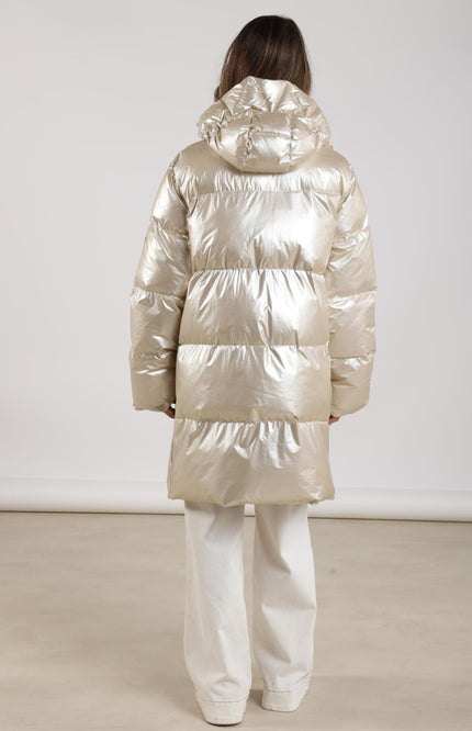 Nukus Jas Tessie Metallic Sand NKF12004 Stretchshop.nl