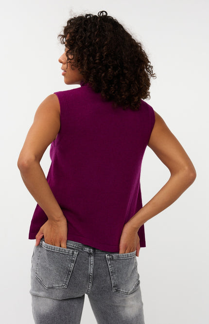 Sweater Wool Col Maroon W25.07704