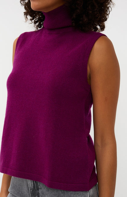 Sweater Wool Col Maroon W25.07704