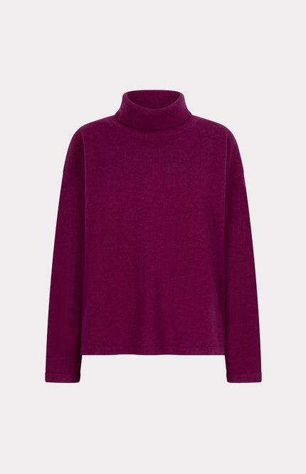 Sweater Wool Col Maroon W25.07703
