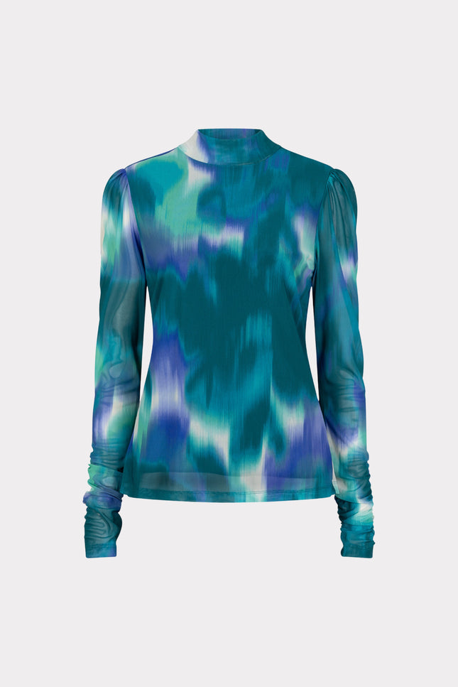 Top Mesh Faded Vibrance Print W25.30704