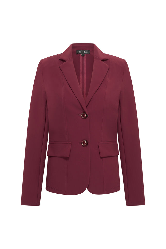 Bonded Travel Blazer Burgundy 202646