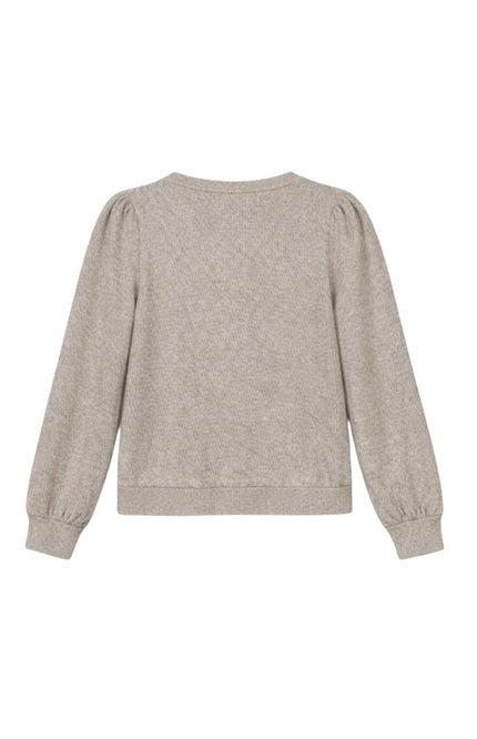 Elvira Casuals Sweater Angela Creme Melange Stretchshop.nl