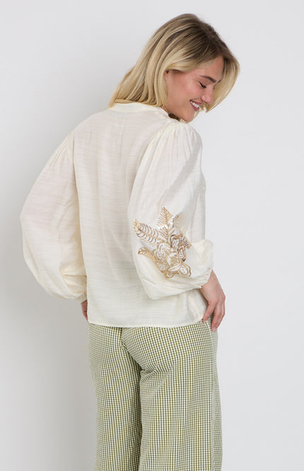 Ydence Blouse Rose Ecru Stretchshop.nl