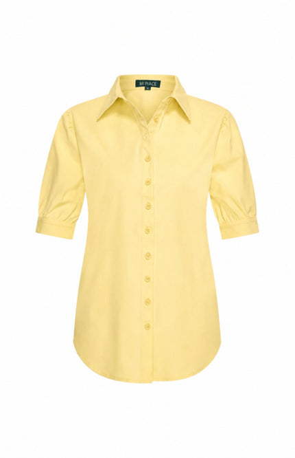 Mi Piace Travel Blouse Lemon Yellow 202270 Stretchshop.nl