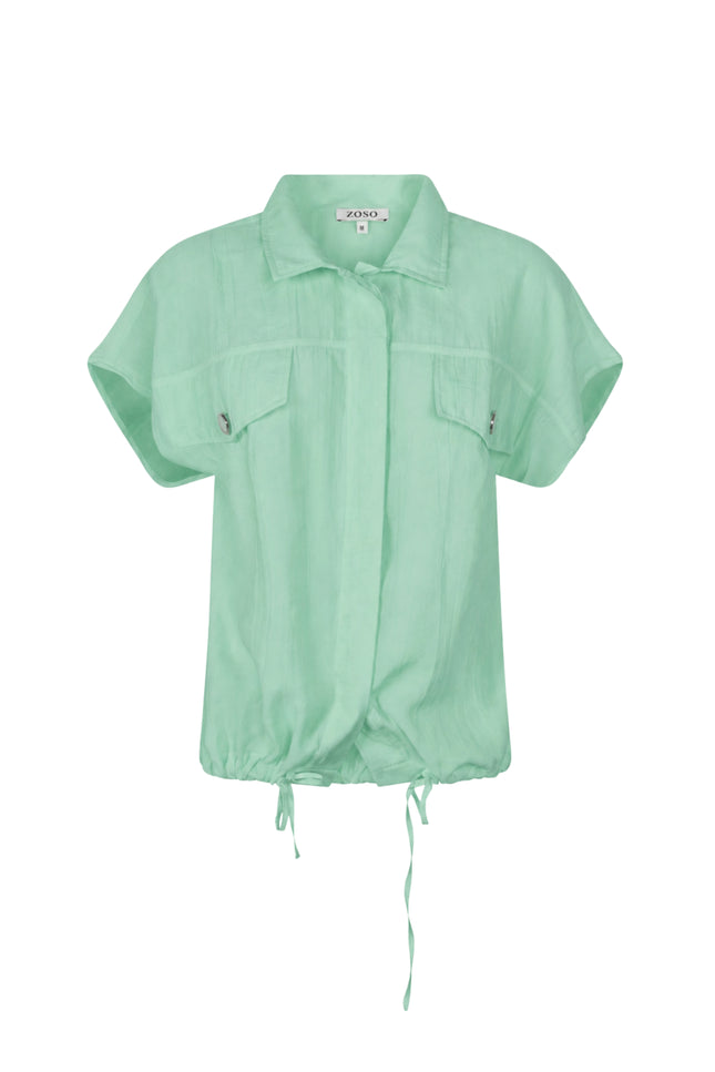 Zoso Blouse Elise Mint 263 Stretchshop.nl