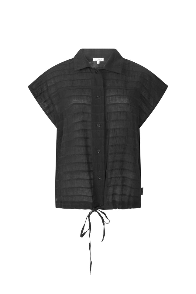 Zoso Blouse Anna Black 263 Stretchshop.nl
